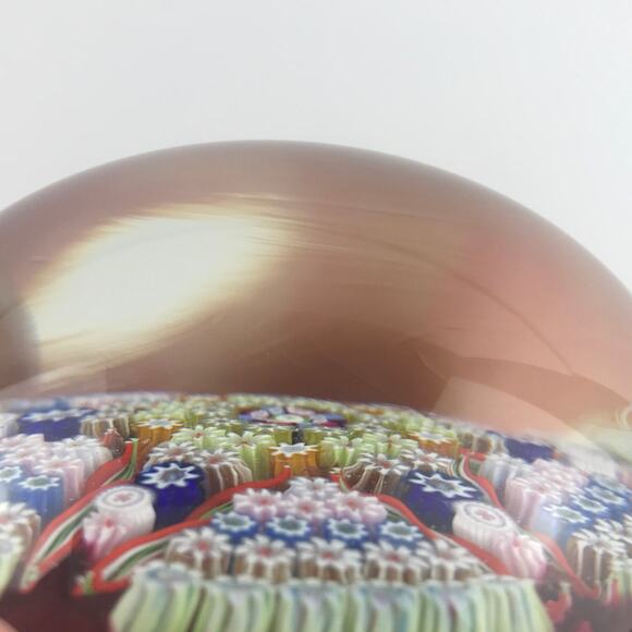 Perthshire PP30 1976 Millefiori Star Shaped Twist Ruby Vintage LE Paperweight - Picture 13 of 13